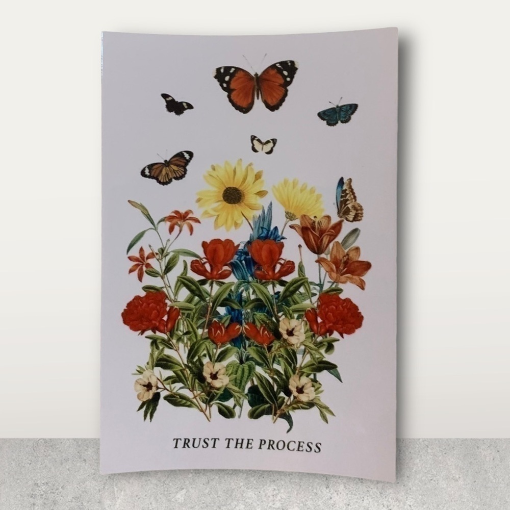 Trust the Process glossy reprint on high quality 4x6” paper framed in glass‌‌‌‌‌